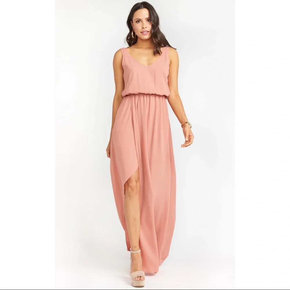 Show Me Your Mumu Kendall Dress in Rustic Mauve Crisp Size XS - Picture 4 of 10